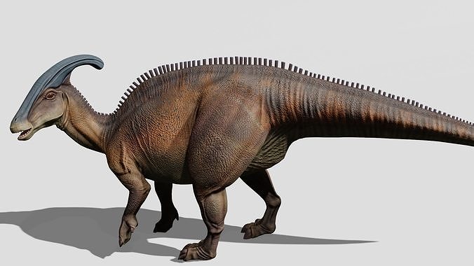 Parasaurolophus Low-poly 3D model