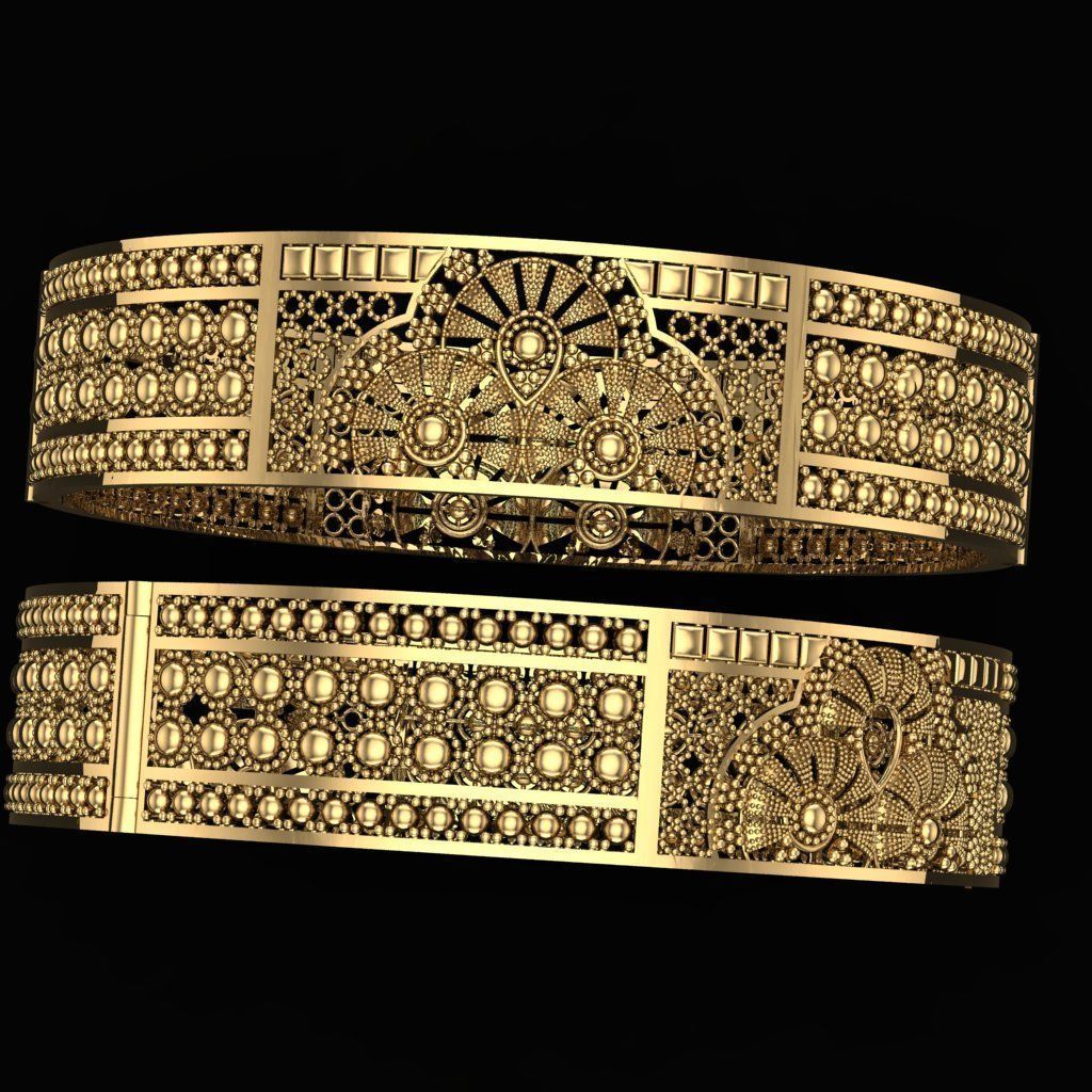 Traditional Indian Bangle  3D print model 3D print model_1