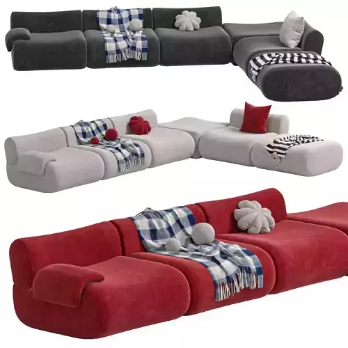 Modular Sofa And Armchair Jardan Furneture Lemmy 3D model