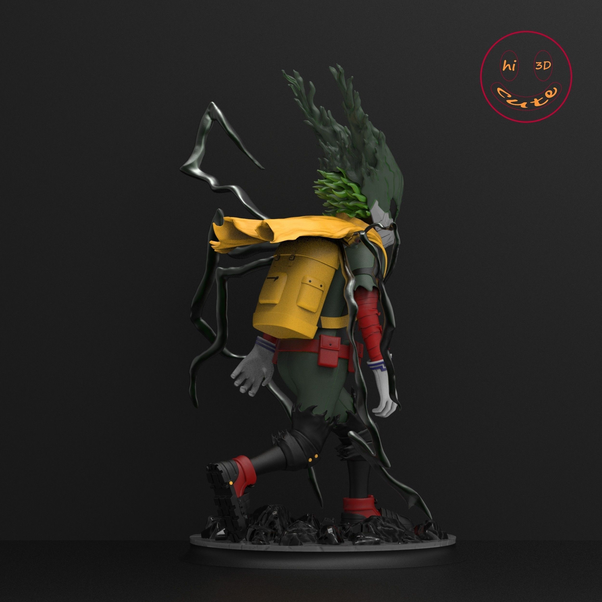 IZUKU MIDORIYA DARK DEKU BOKU NO HERO ACADEMIA 3D print model_5