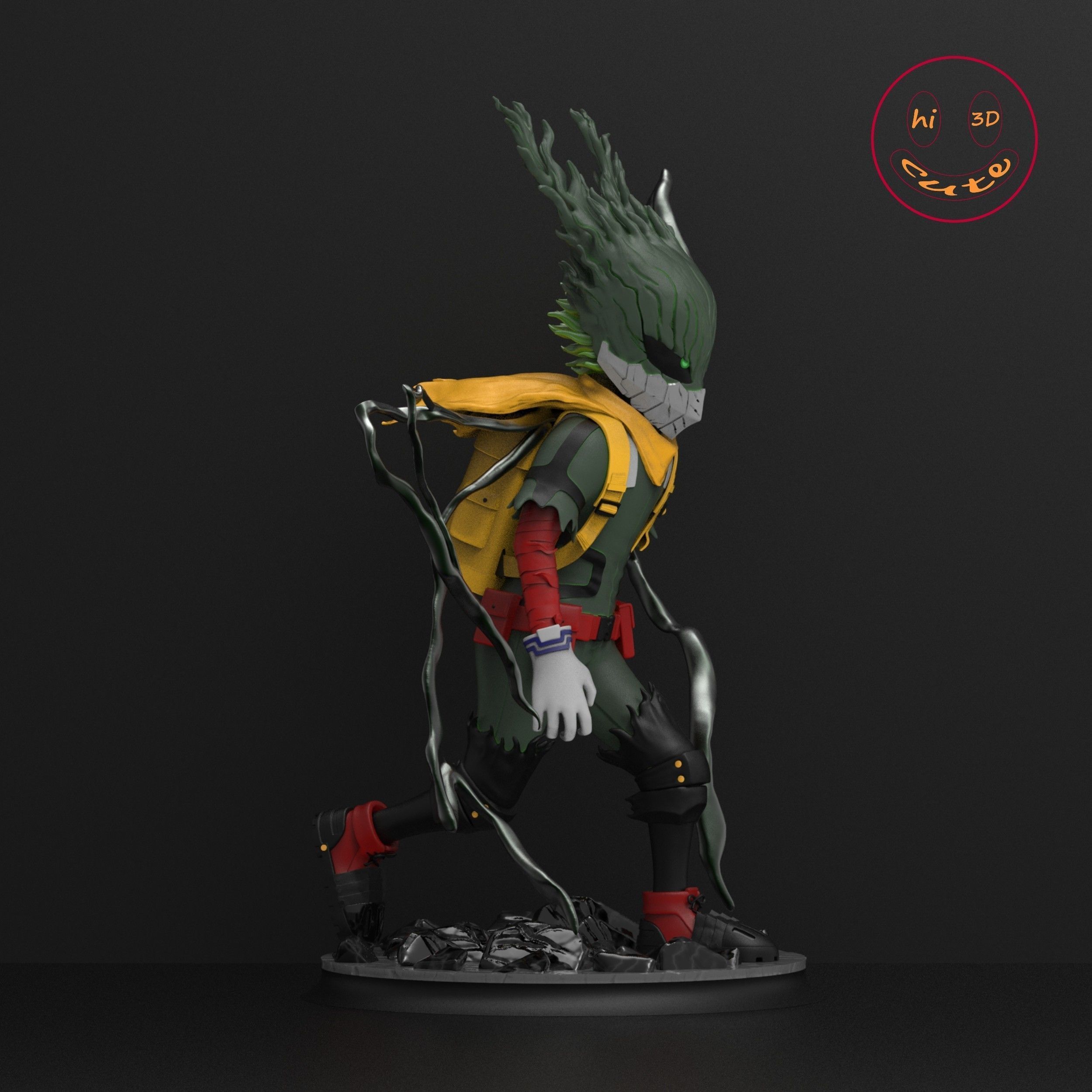 IZUKU MIDORIYA DARK DEKU BOKU NO HERO ACADEMIA 3D print model_3