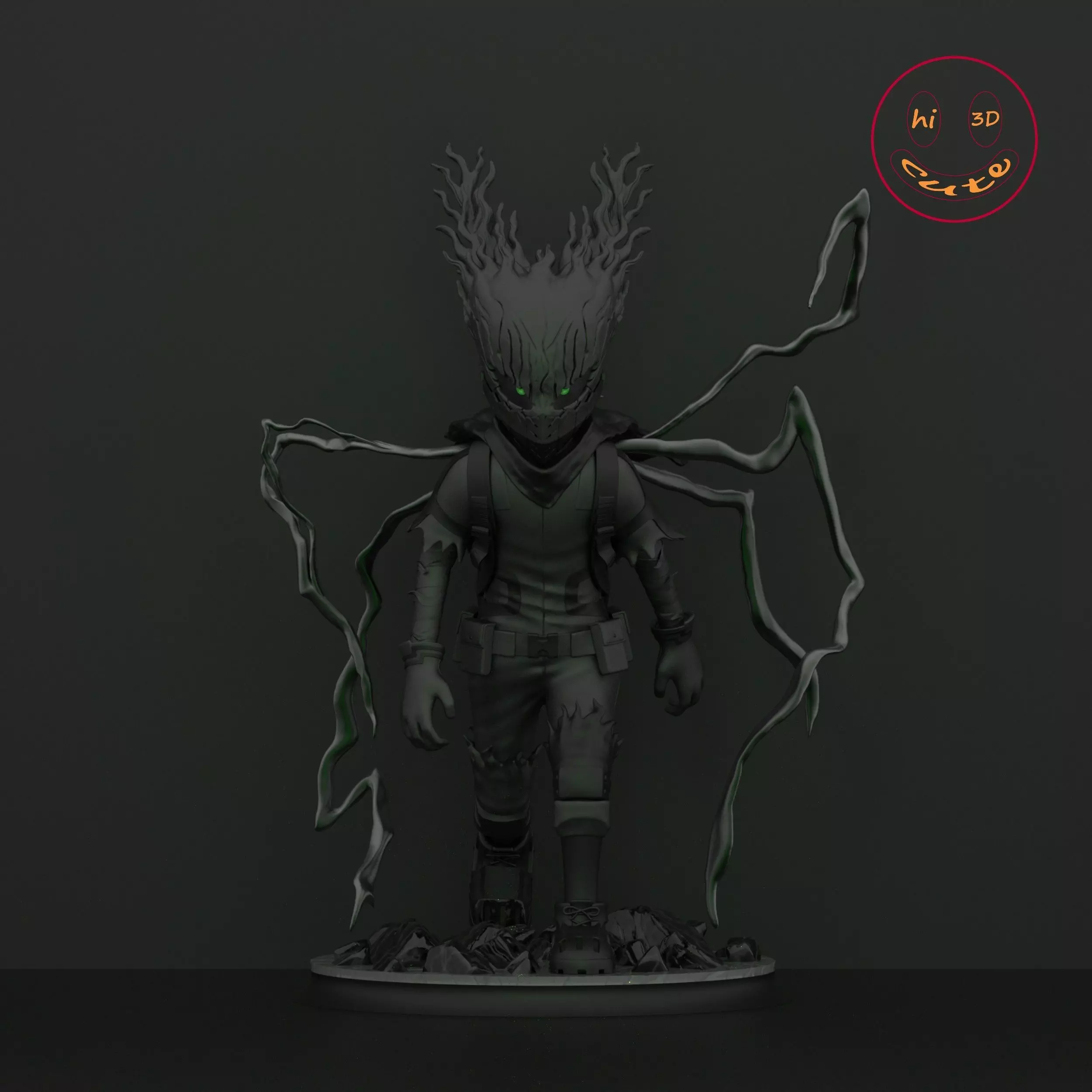 IZUKU MIDORIYA DARK DEKU BOKU NO HERO ACADEMIA 3D print model_0