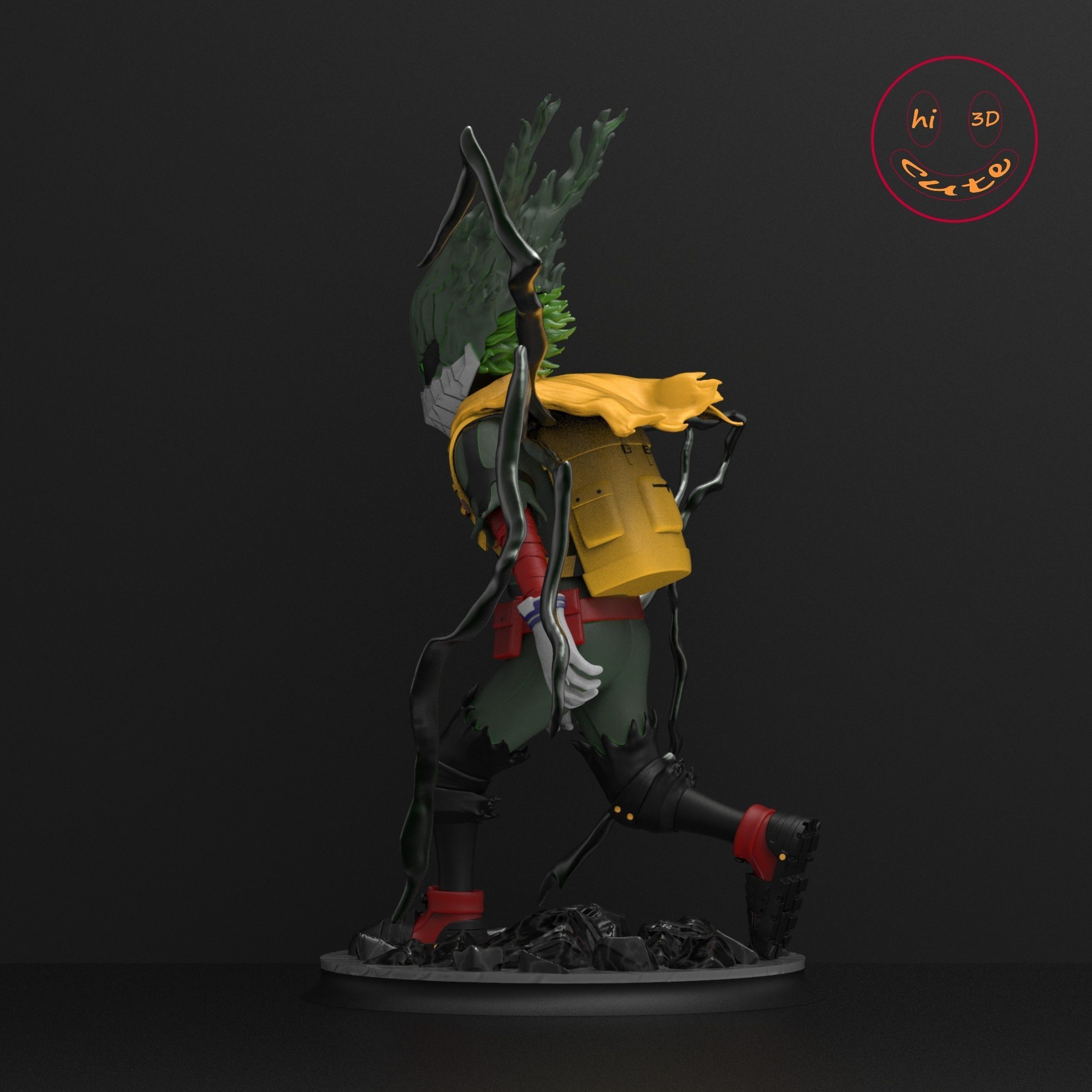 IZUKU MIDORIYA DARK DEKU BOKU NO HERO ACADEMIA 3D print model_4