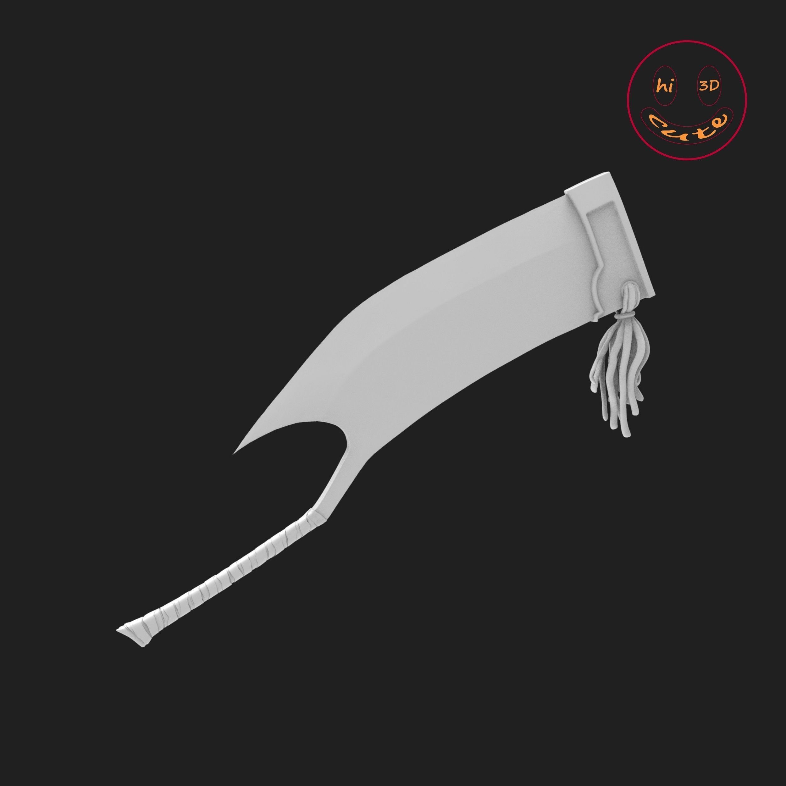 BLEACH ZARAKI KENPACHI NOZARASHI 3D print model_3