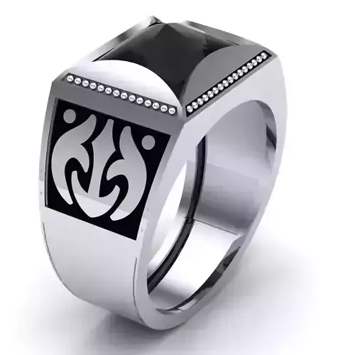 Signet Ring For Gents  3D print model