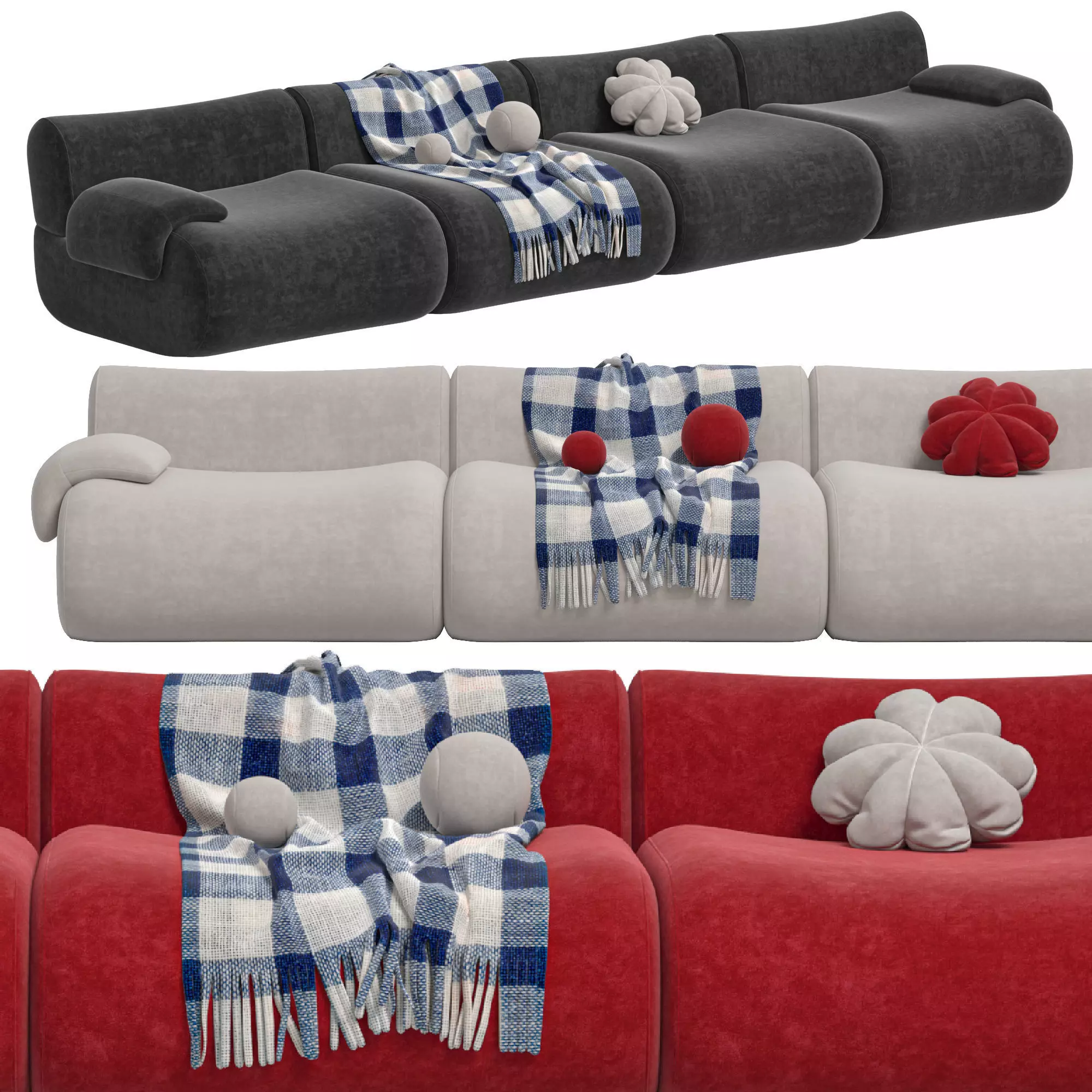 Modular Sofa And Armchair Jardan Furneture Lemmy 3D model_0