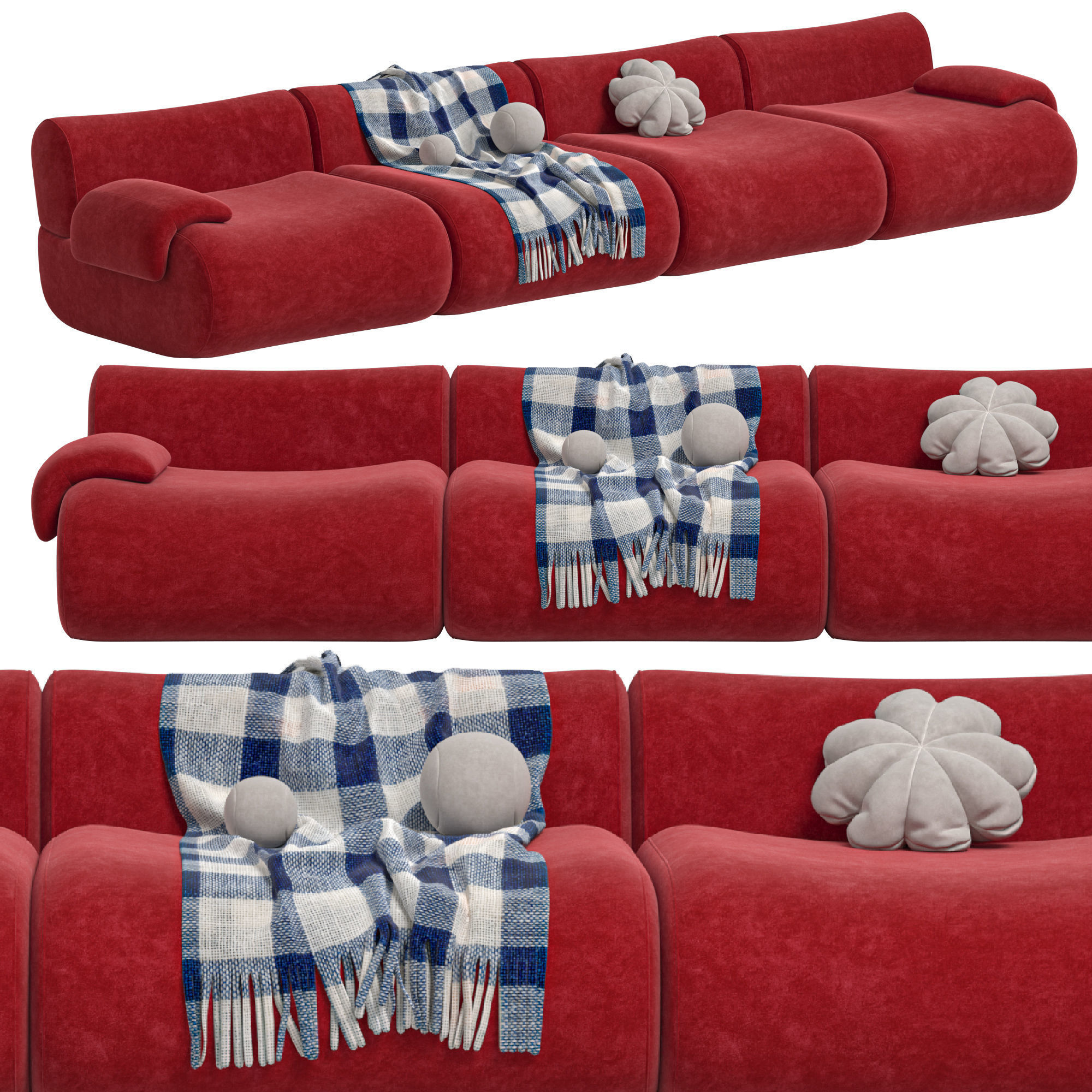 Modular Sofa And Armchair Jardan Furneture Lemmy 3D model_3