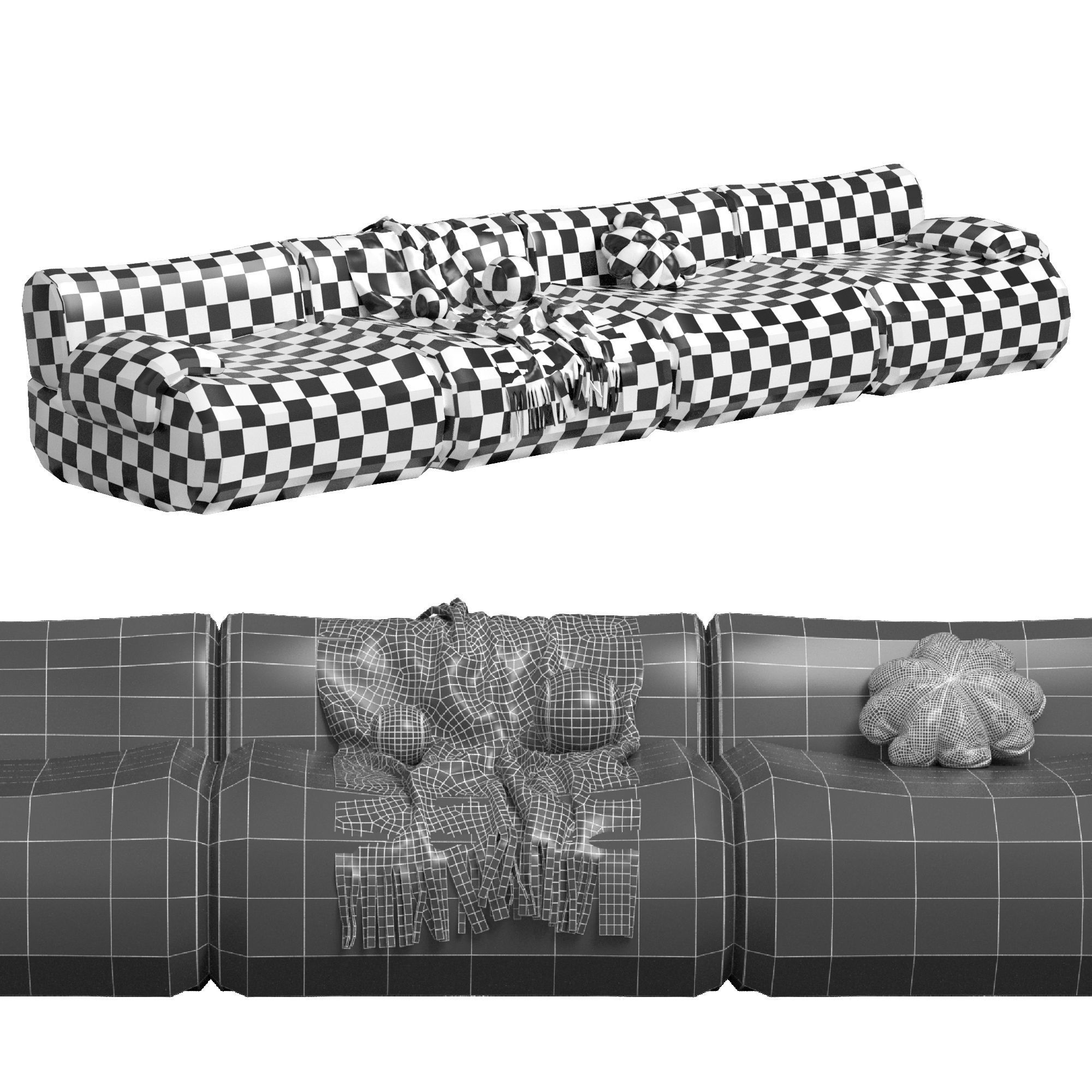 Modular Sofa And Armchair Jardan Furneture Lemmy 3D model_4