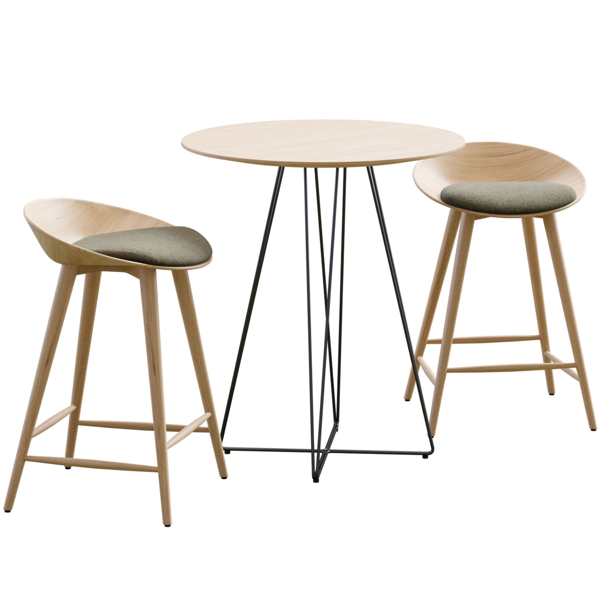 Muse Barstool By Davis 3D model_2