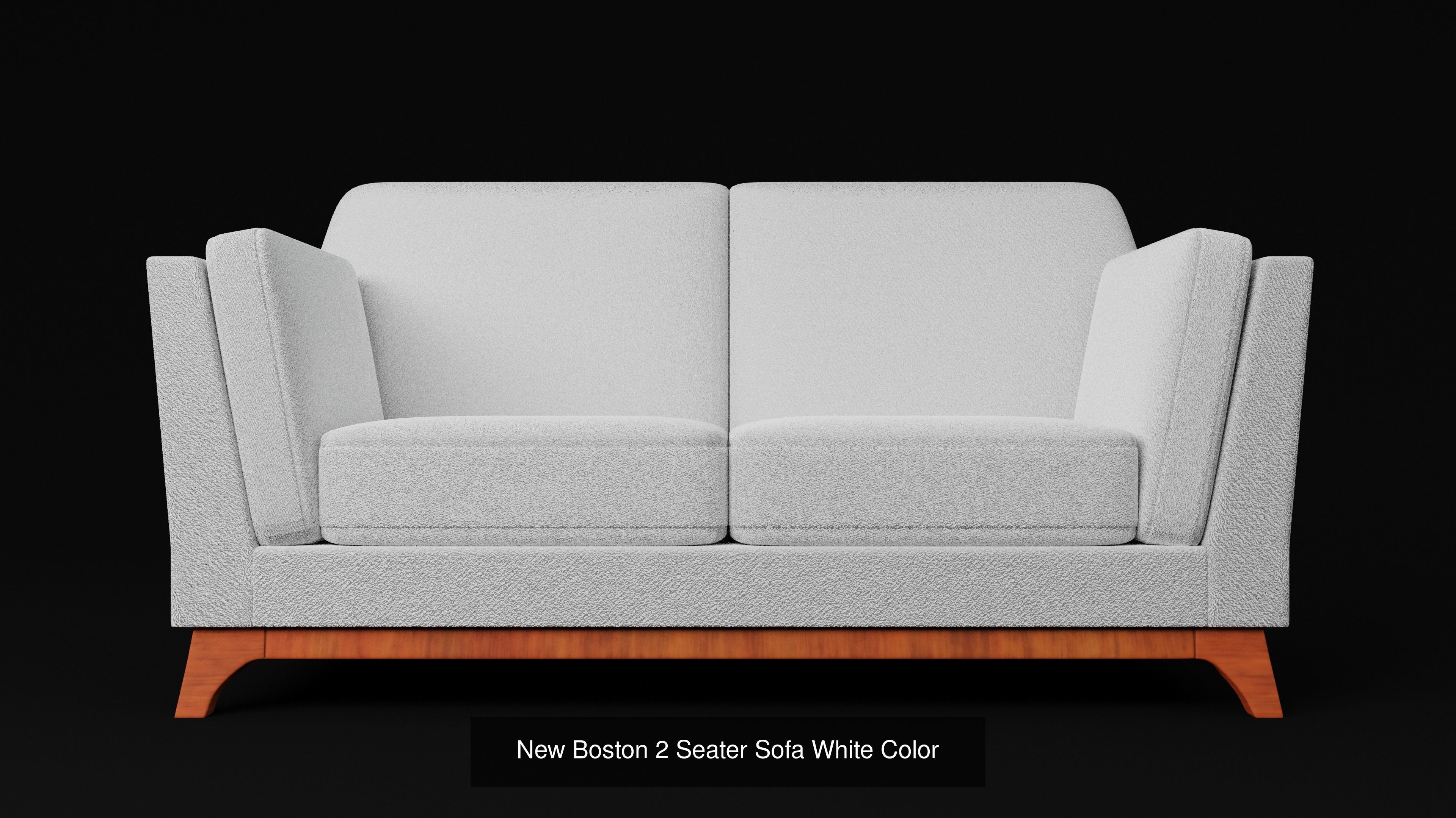 New 3D Boston 2 Seater Sofas Set 5 Models 3D Model Collection_5