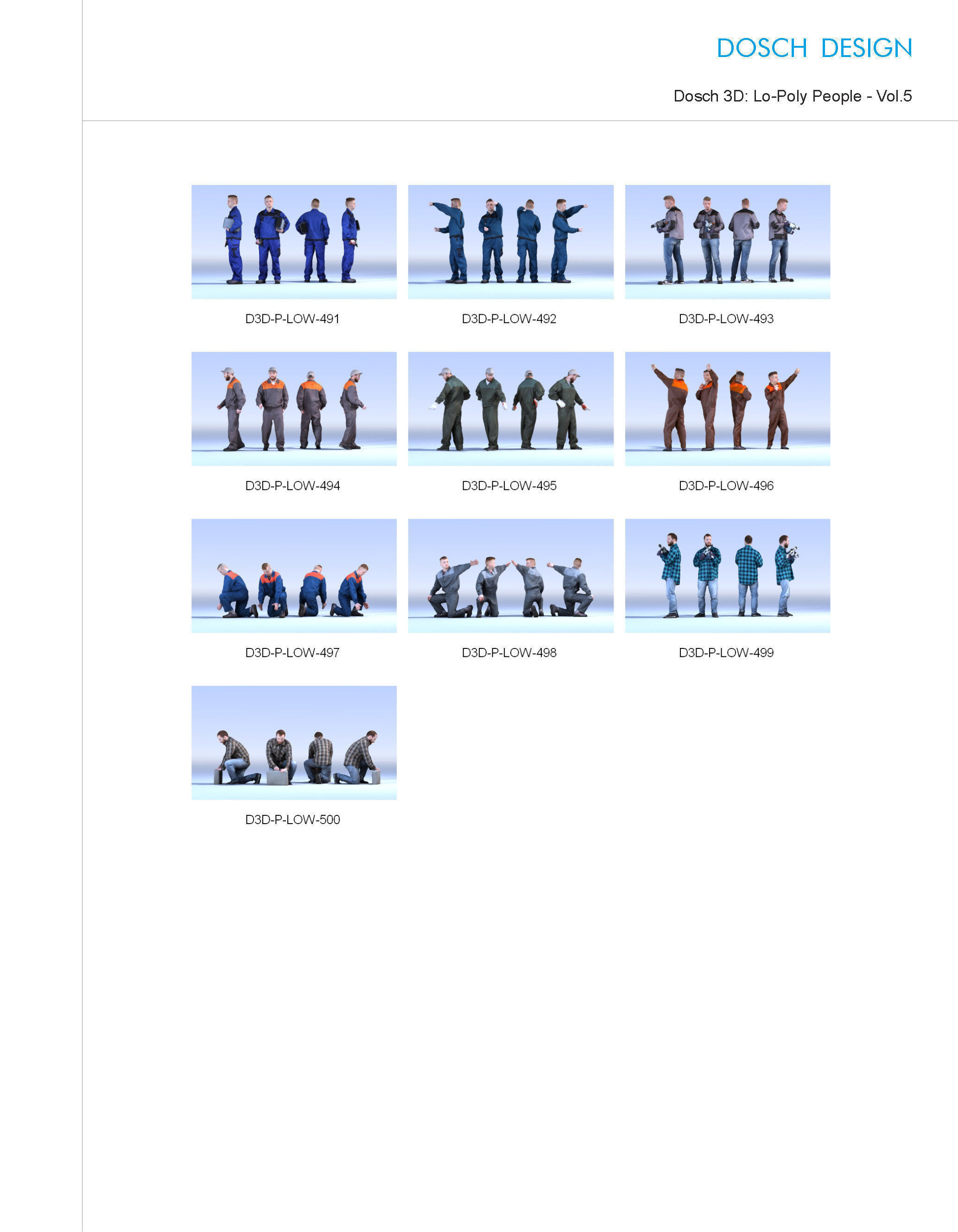 DOSCH 3D - LO-POLY PEOPLE VOL 5 3D model_6