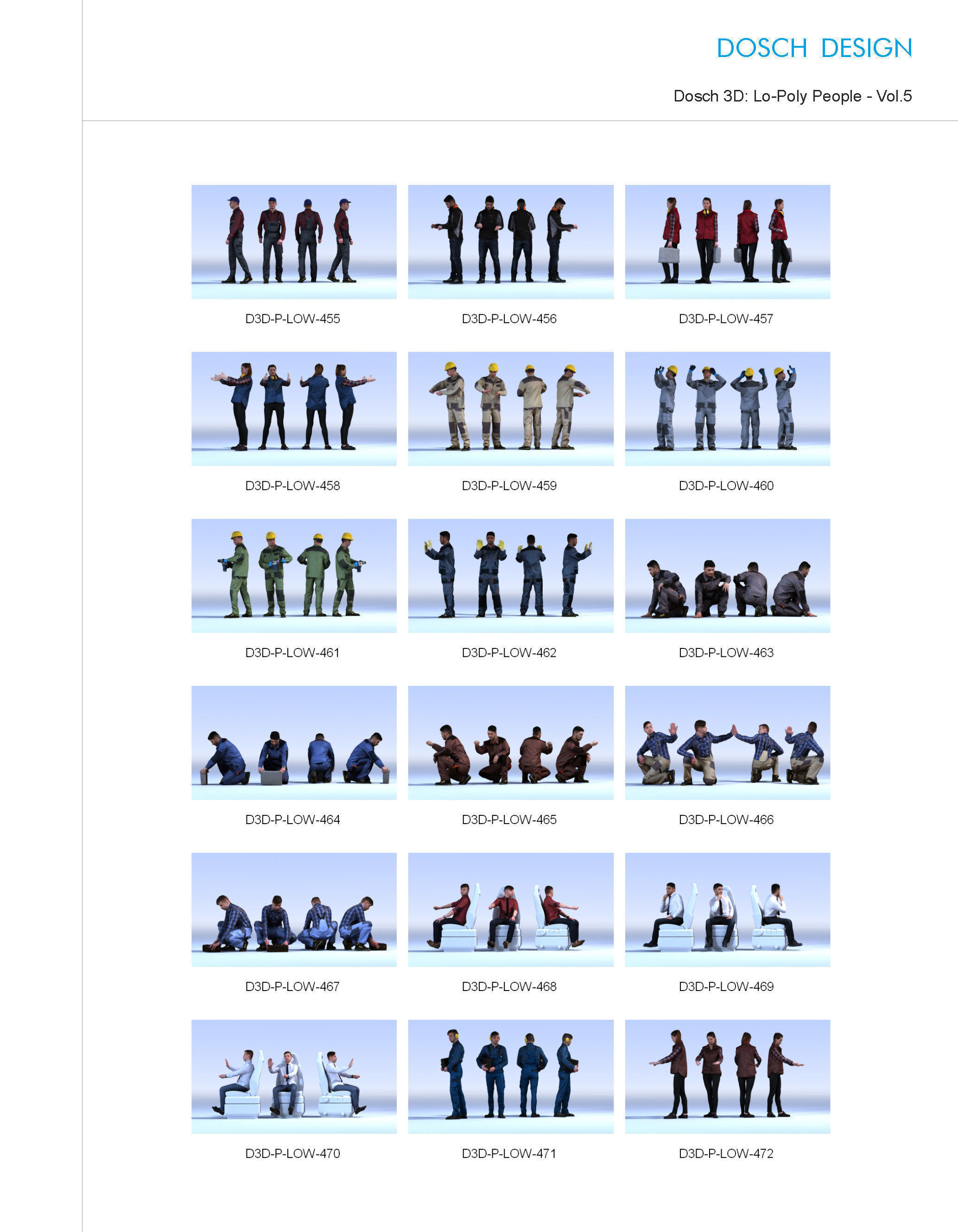 DOSCH 3D - LO-POLY PEOPLE VOL 5 3D model_4