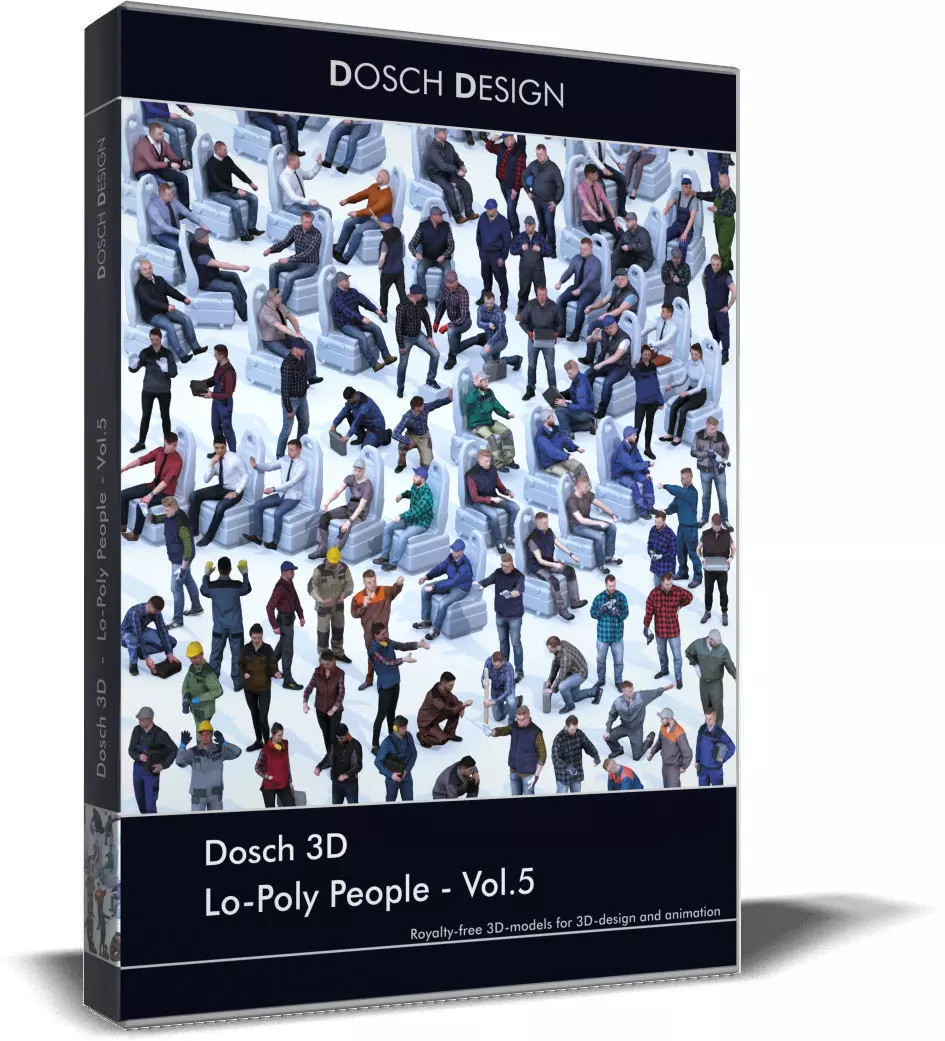 DOSCH 3D - LO-POLY PEOPLE VOL 5 3D model_0