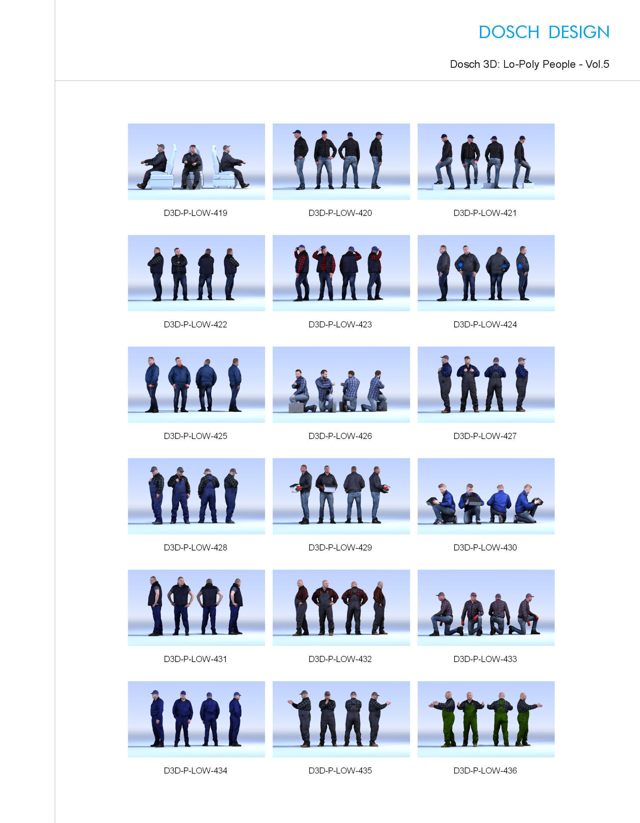 DOSCH 3D - LO-POLY PEOPLE VOL 5 3D model_2