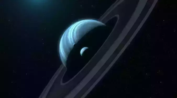 PlanetGaseous 3D with Medium Rings