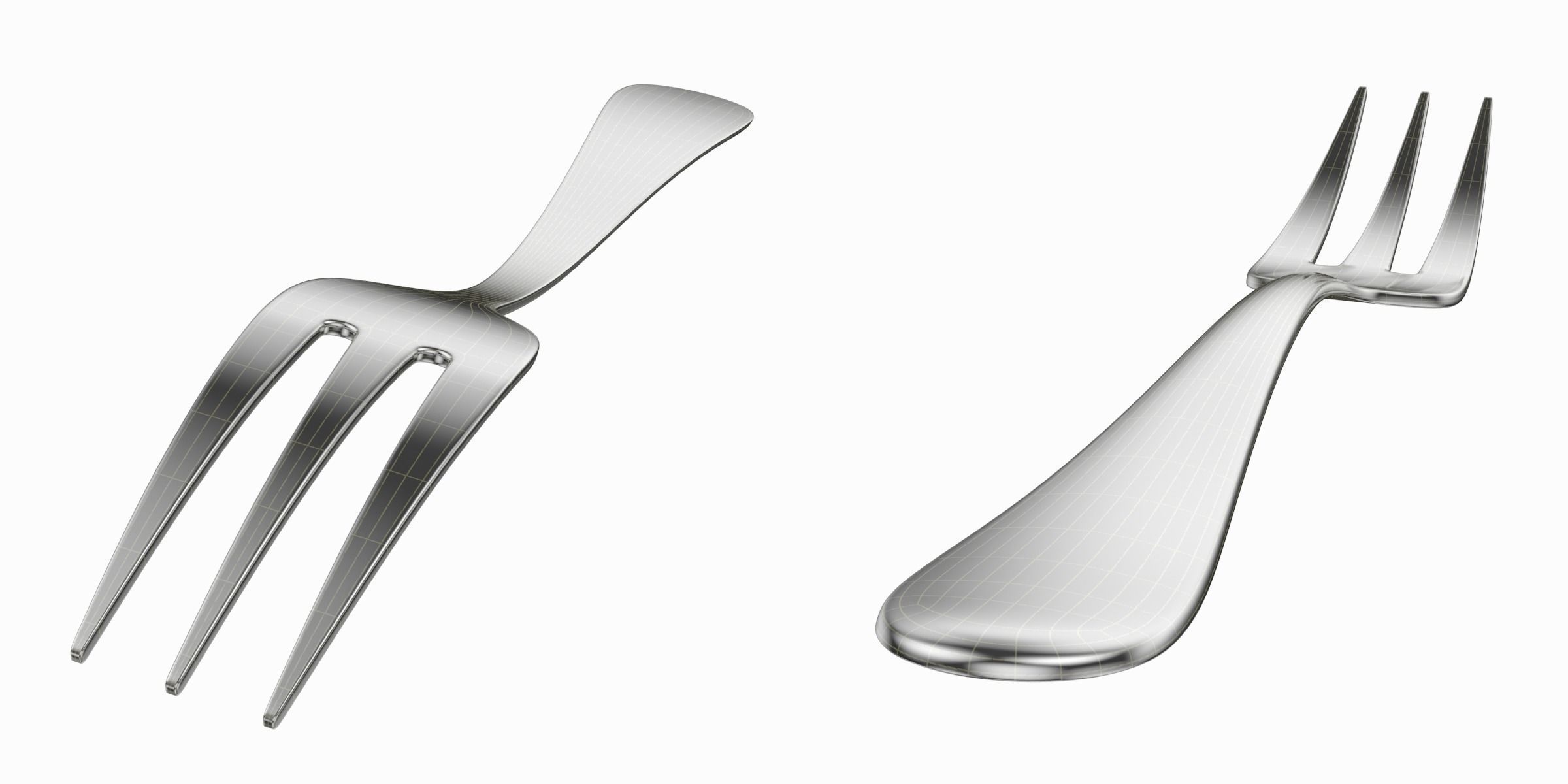 Generic Cutlery 12 Pieces COLLECTION 3D model_11