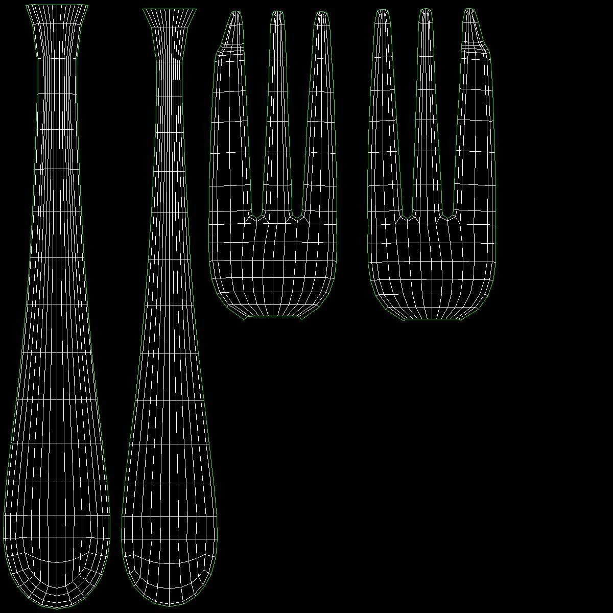 Generic Cutlery 12 Pieces COLLECTION 3D model_31