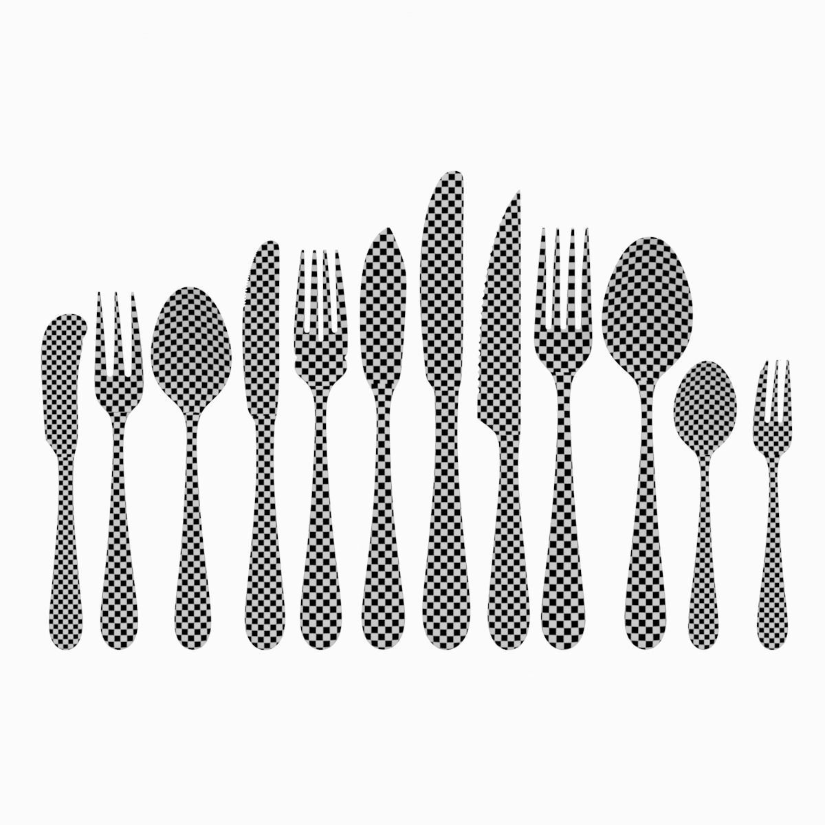 Generic Cutlery 12 Pieces COLLECTION 3D model_22