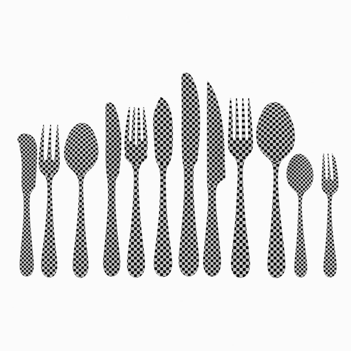 Generic Cutlery 12 Pieces COLLECTION 3D model_23