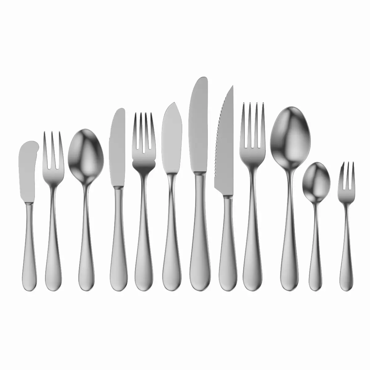 Generic Cutlery 12 Pieces COLLECTION 3D model_0