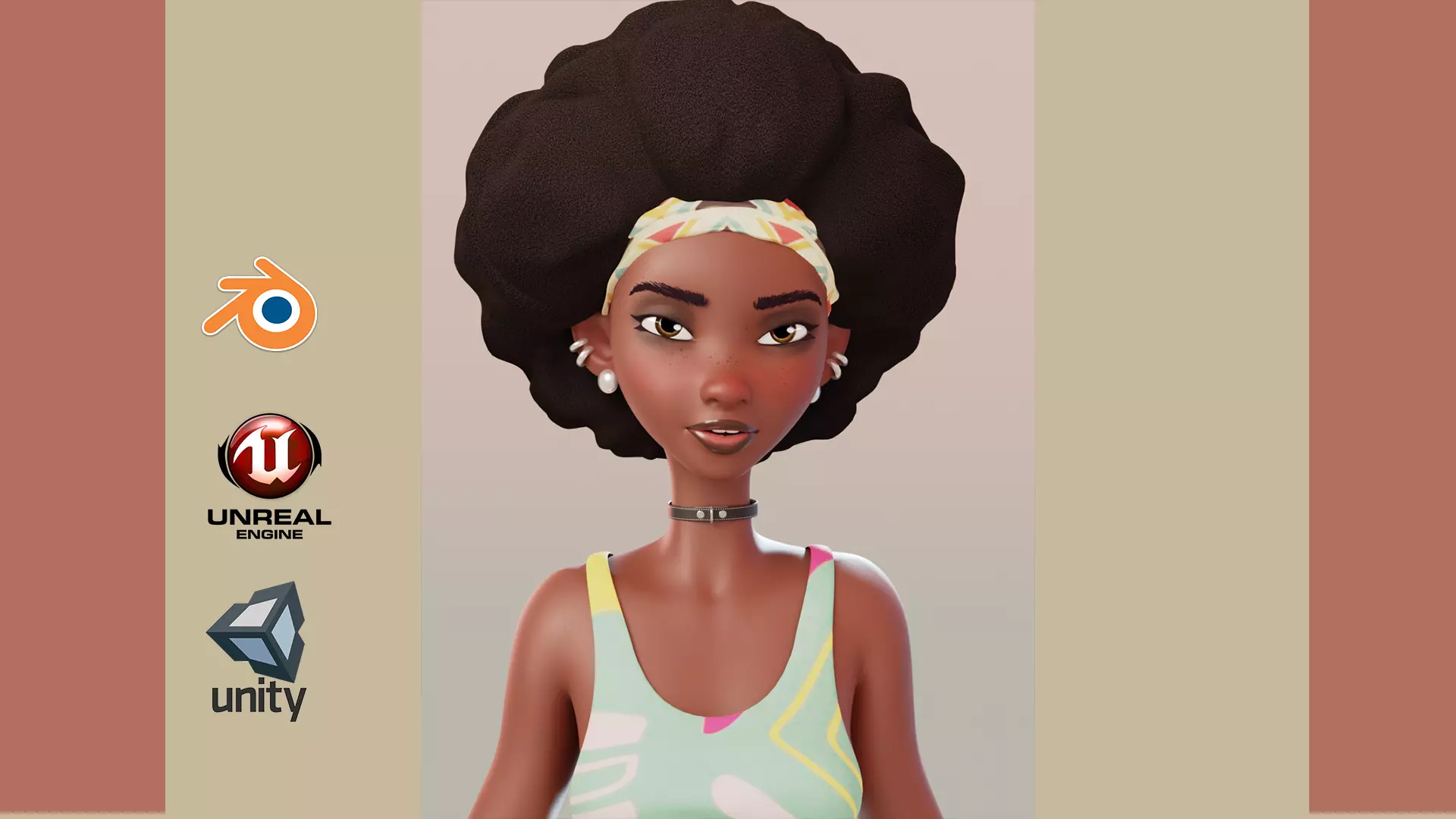 Franchesca Blender Version 3D model_0