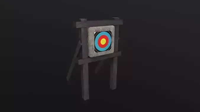 Target archery 3D Model Low-poly 3D model