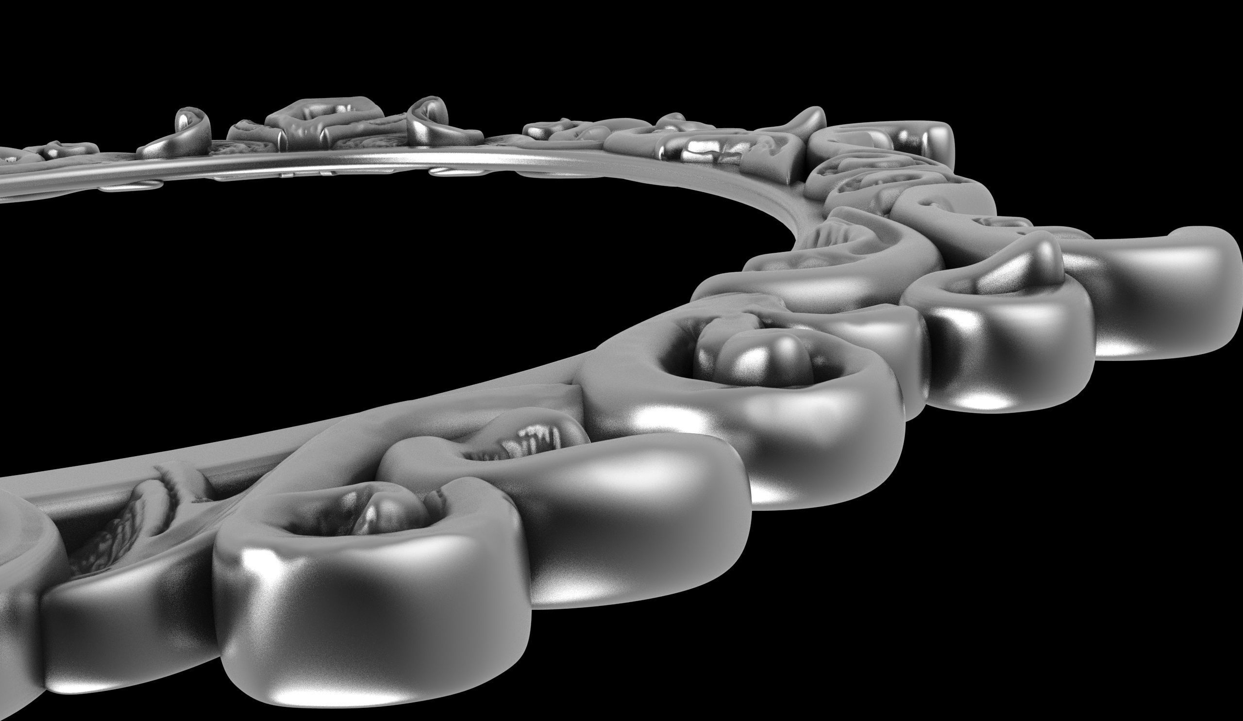 Hand Carved Wood Frame 3D print model_4