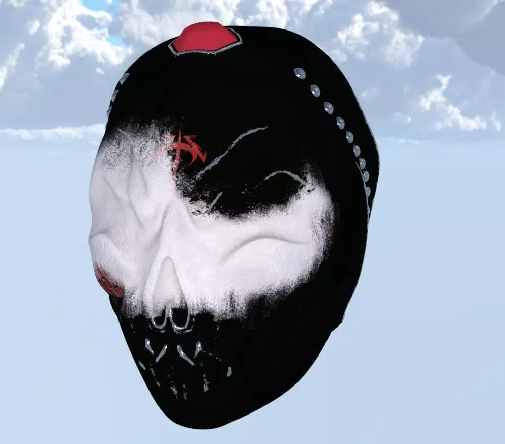 helmet skull  3D model_0