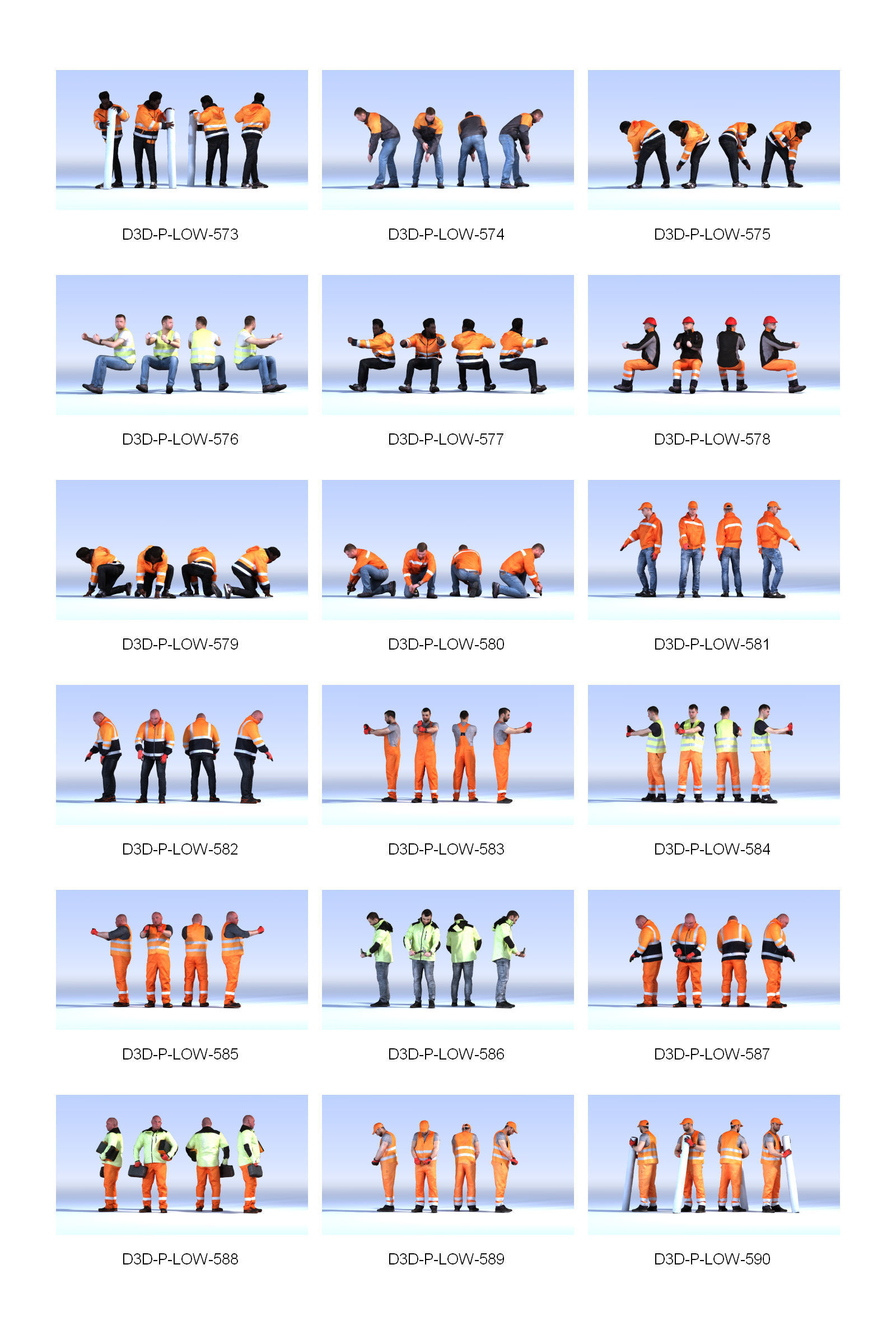 DOSCH 3D - LO-POLY PEOPLE VOL 6 3D model_5