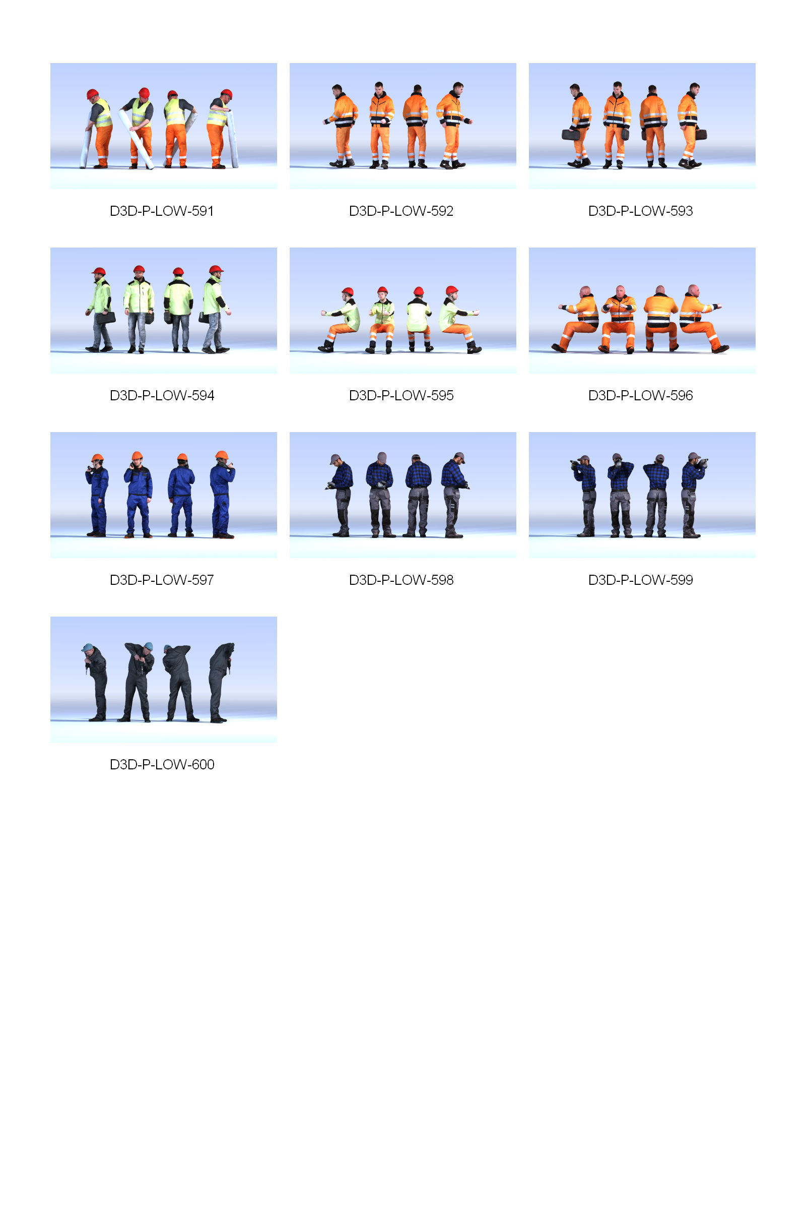 DOSCH 3D - LO-POLY PEOPLE VOL 6 3D model_6