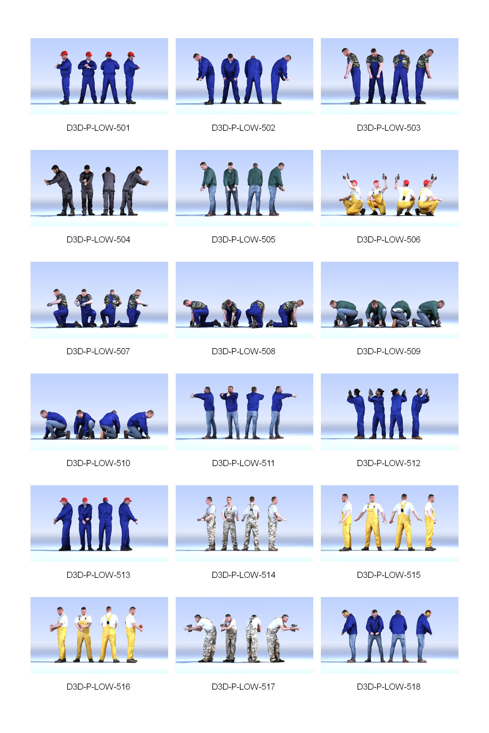 DOSCH 3D - LO-POLY PEOPLE VOL 6 3D model_1