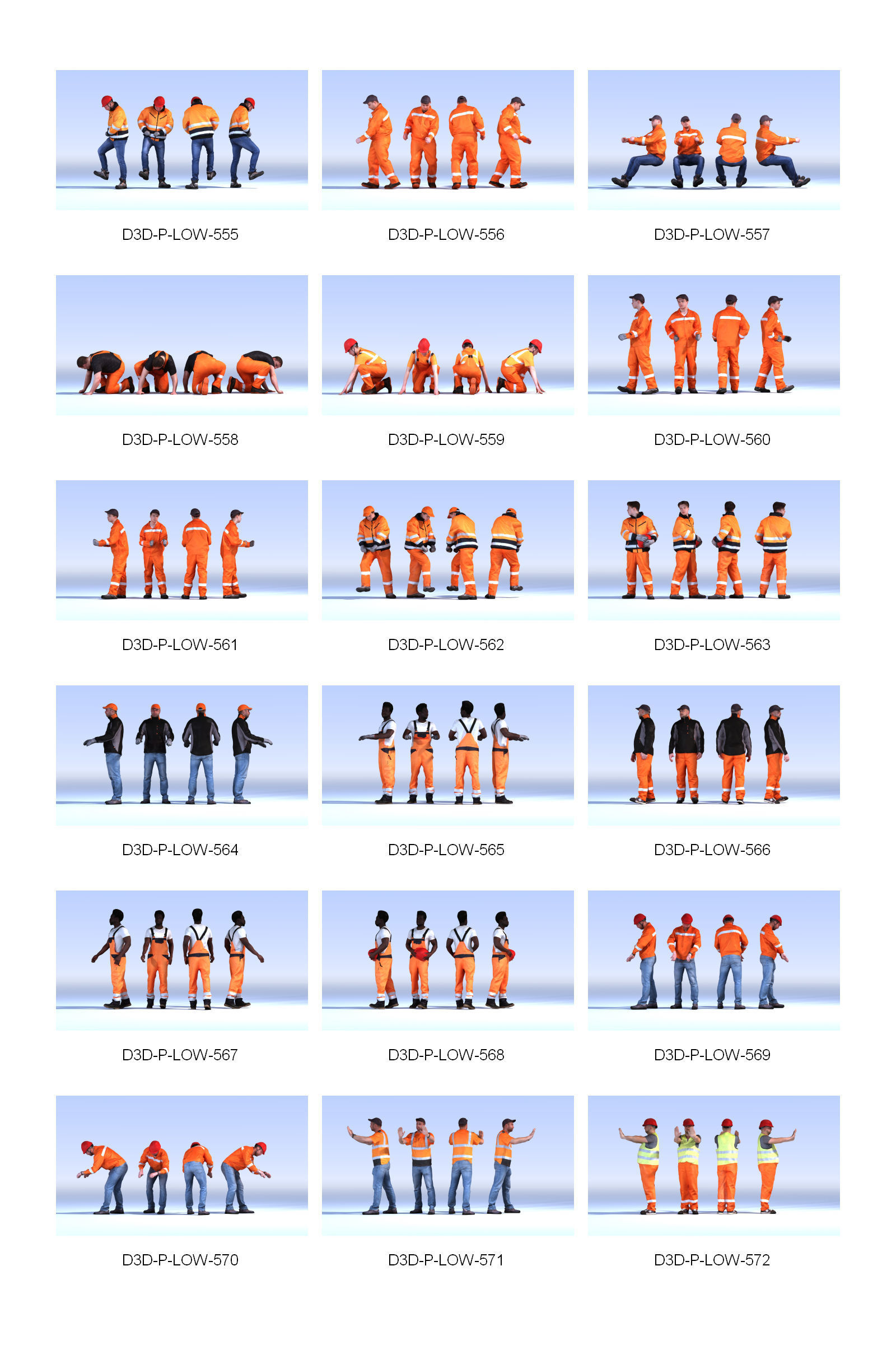 DOSCH 3D - LO-POLY PEOPLE VOL 6 3D model_4