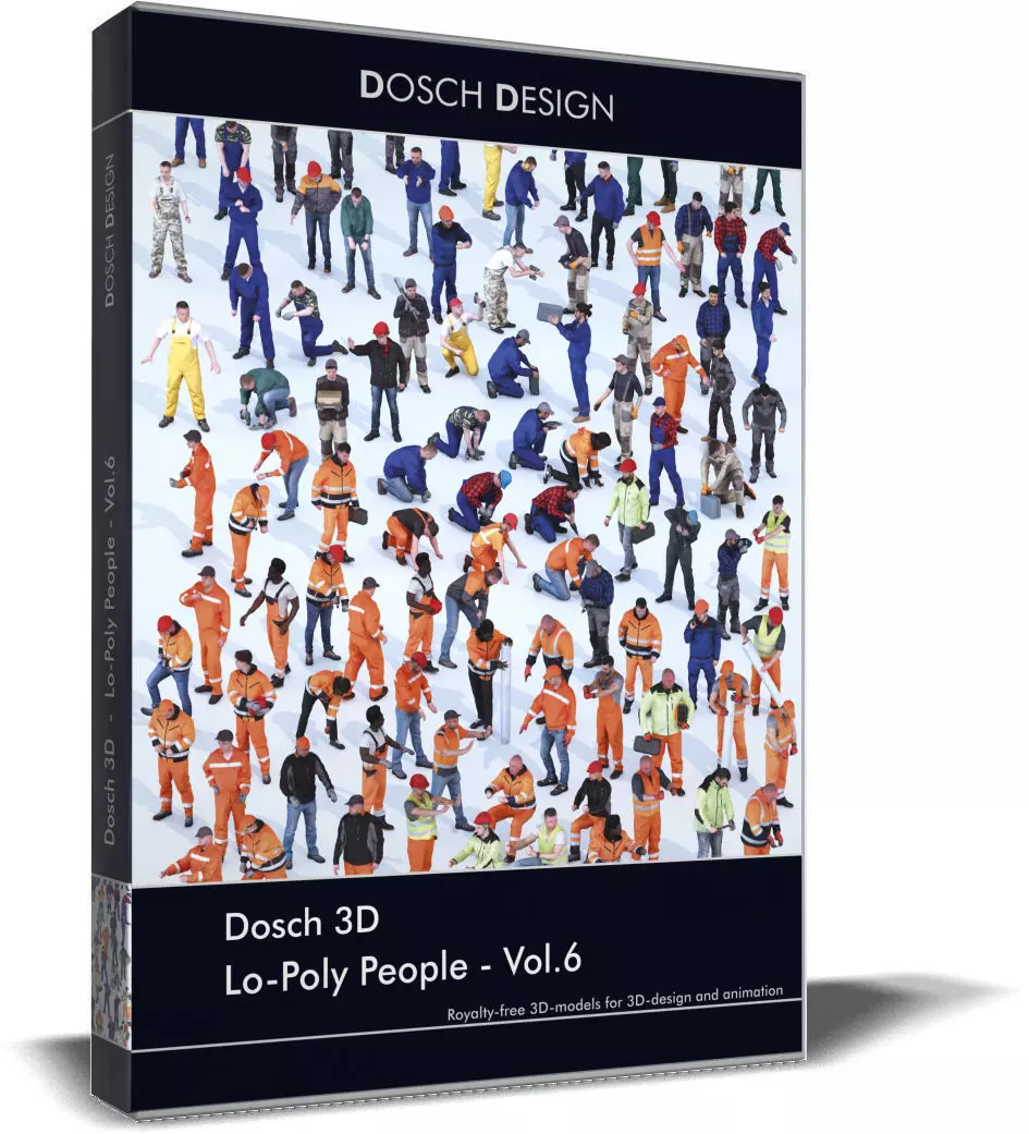 DOSCH 3D - LO-POLY PEOPLE VOL 6 3D model_0