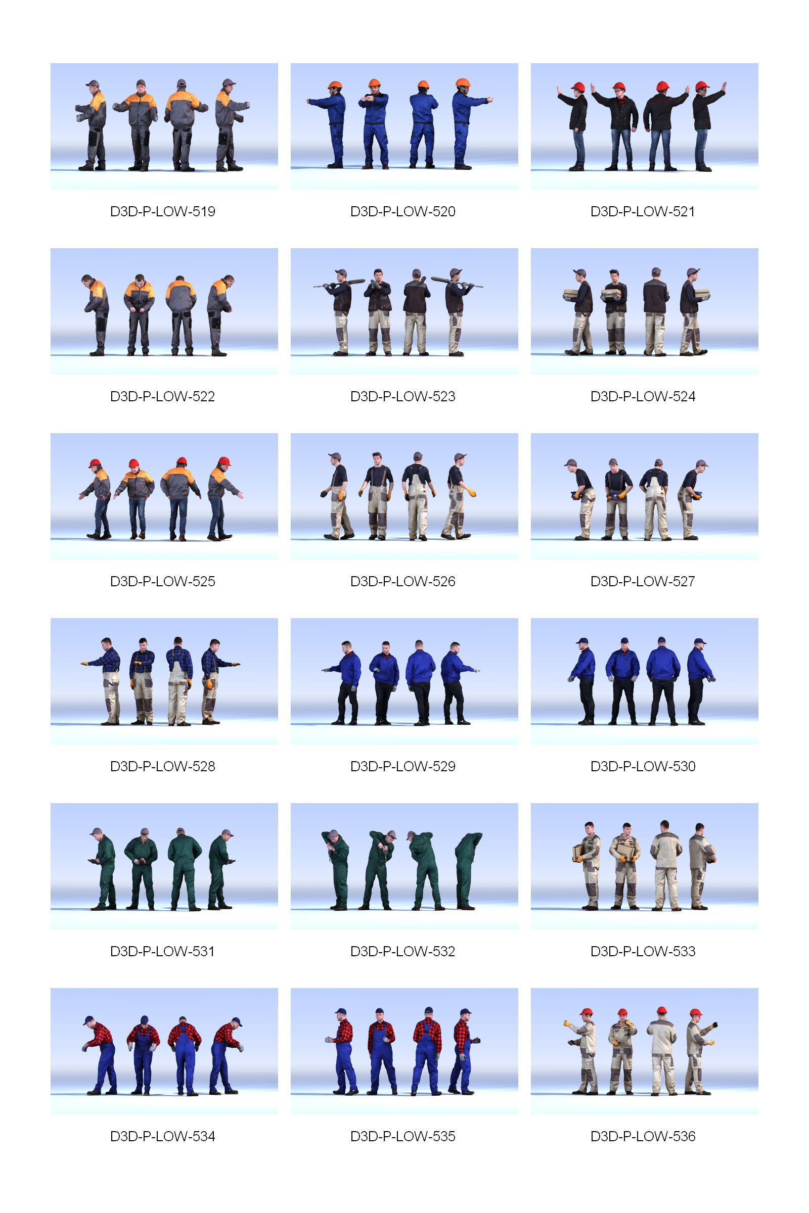 DOSCH 3D - LO-POLY PEOPLE VOL 6 3D model_2