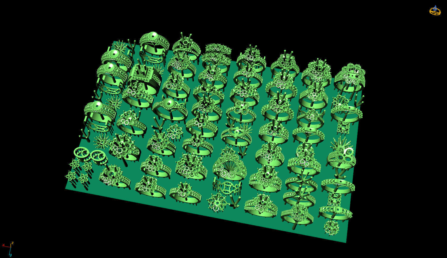 RINGS DIAMOND 3D print model_1