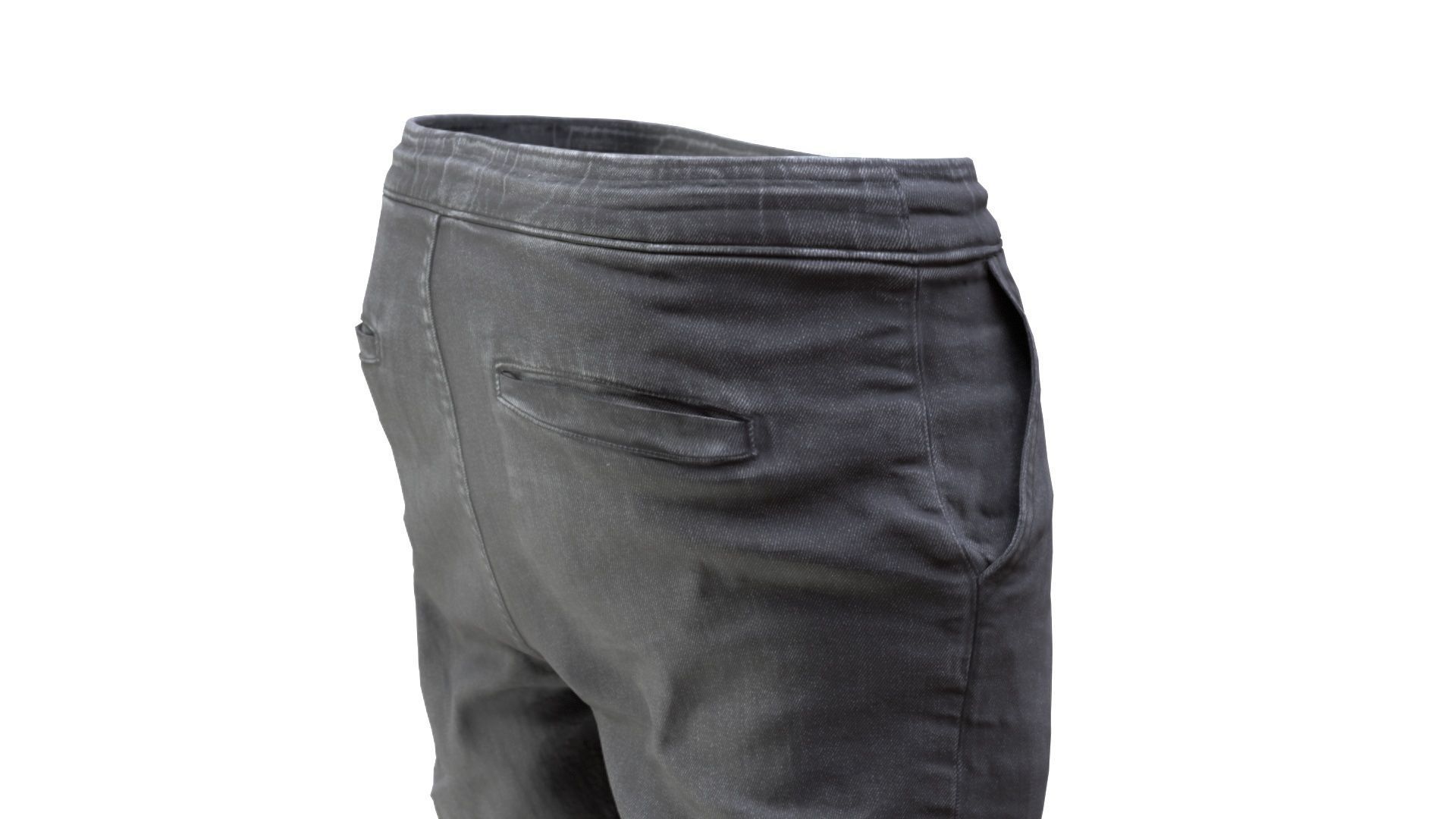 Mens Jeans 2 Low-poly 3D model_12