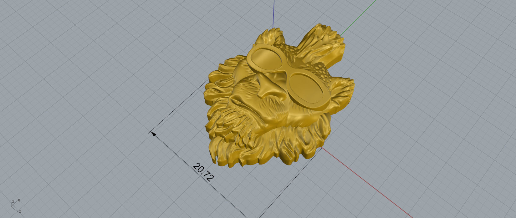 magerit Cheetos tiger pendant  3D print model_2