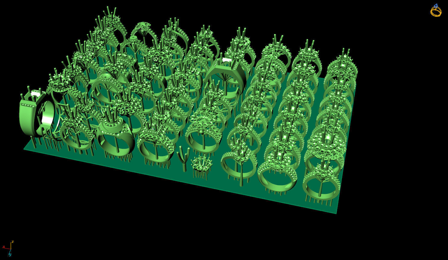 RINGS DIAMOND 3D print model_2