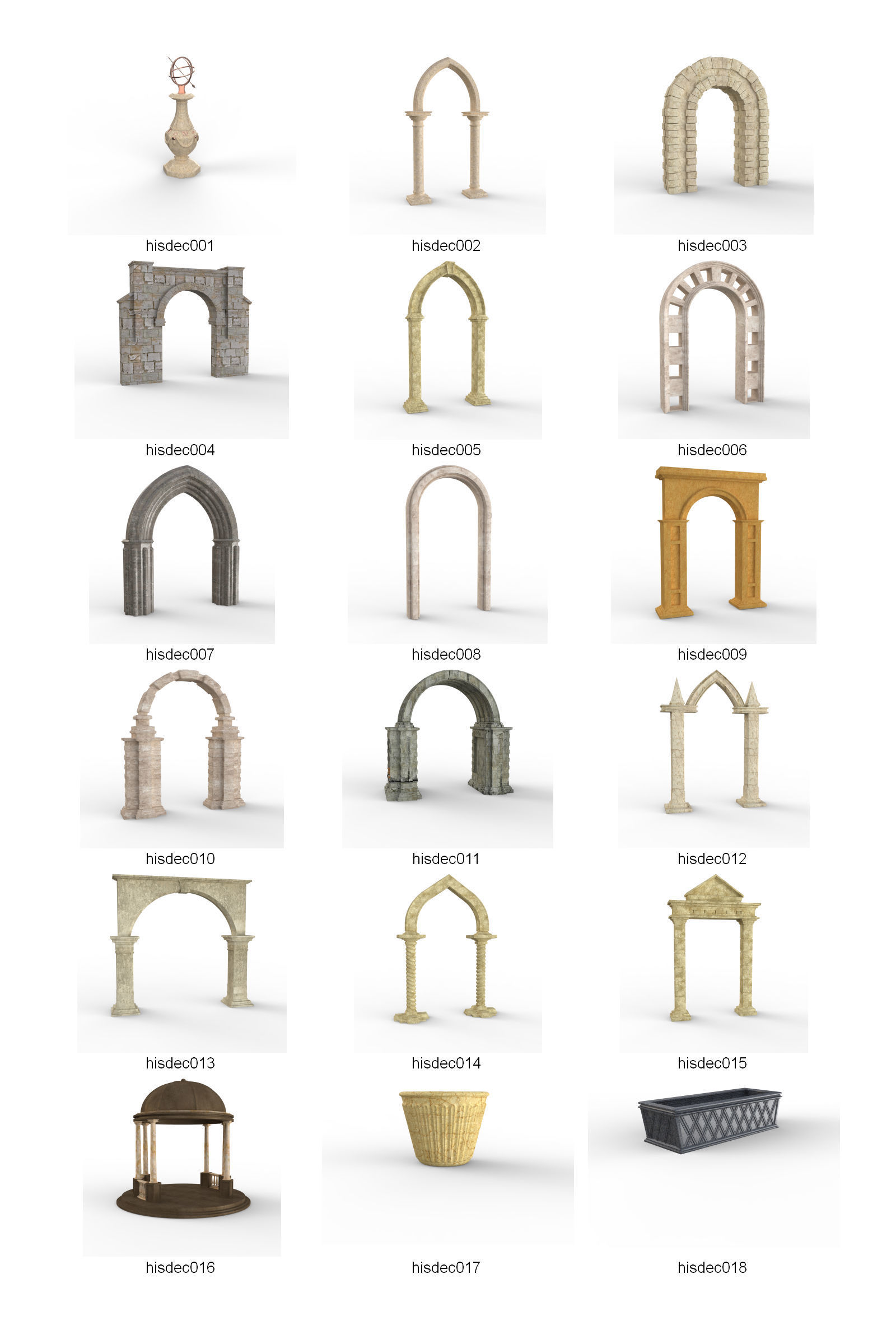 DOSCH 3D - HISTORIC DECORATION V2 3D model_3