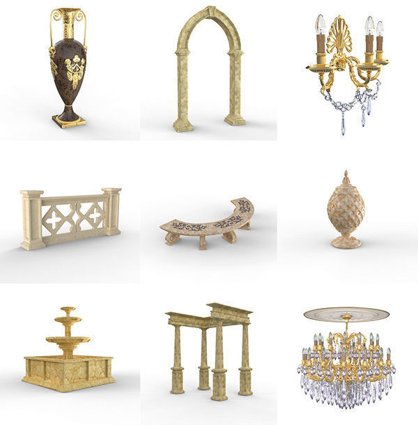 DOSCH 3D - HISTORIC DECORATION V2 3D model_1