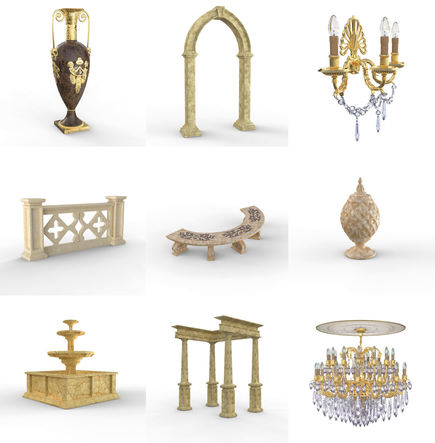 DOSCH 3D - HISTORIC DECORATION V2 3D model_2