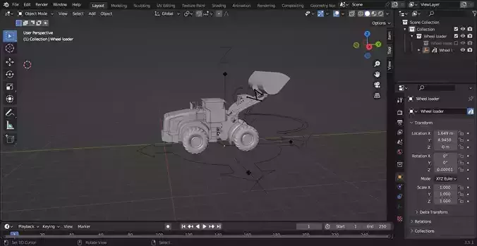 MID POLY  WHWWL LOADER