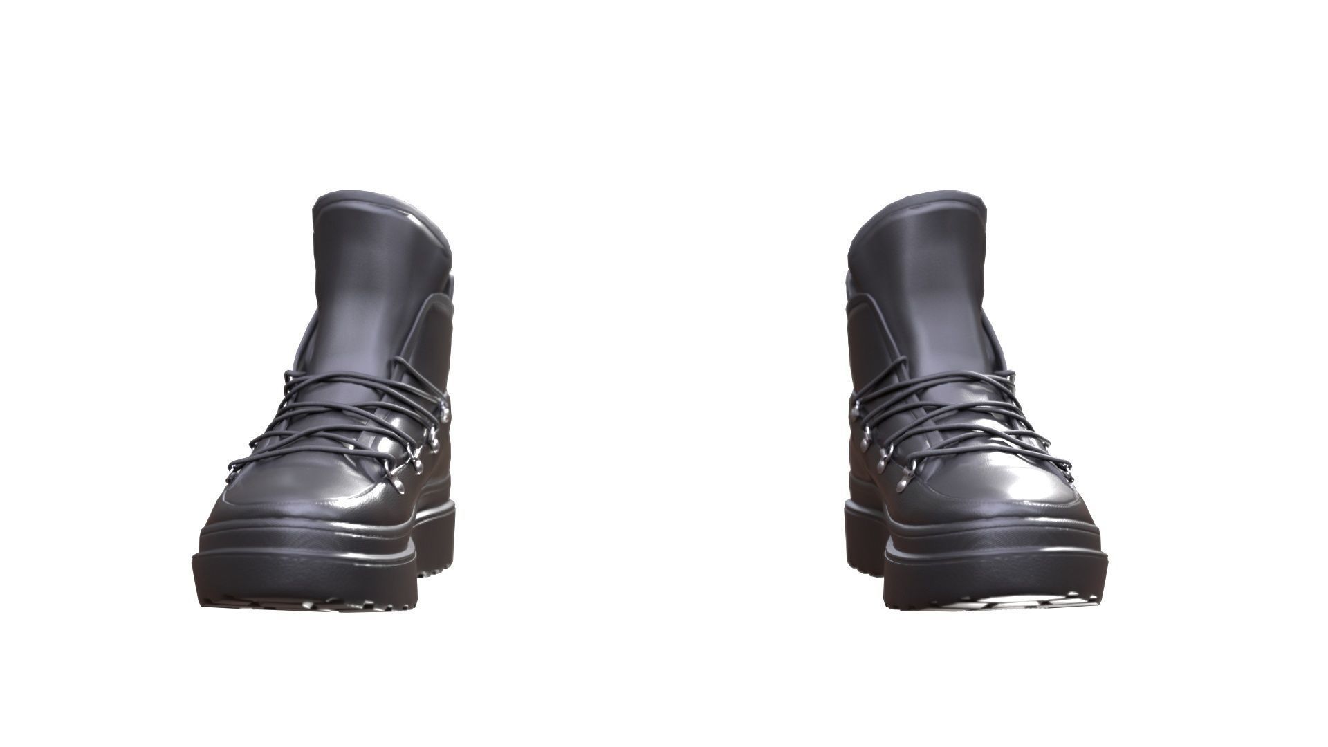 Boots Low-poly 3D model_6