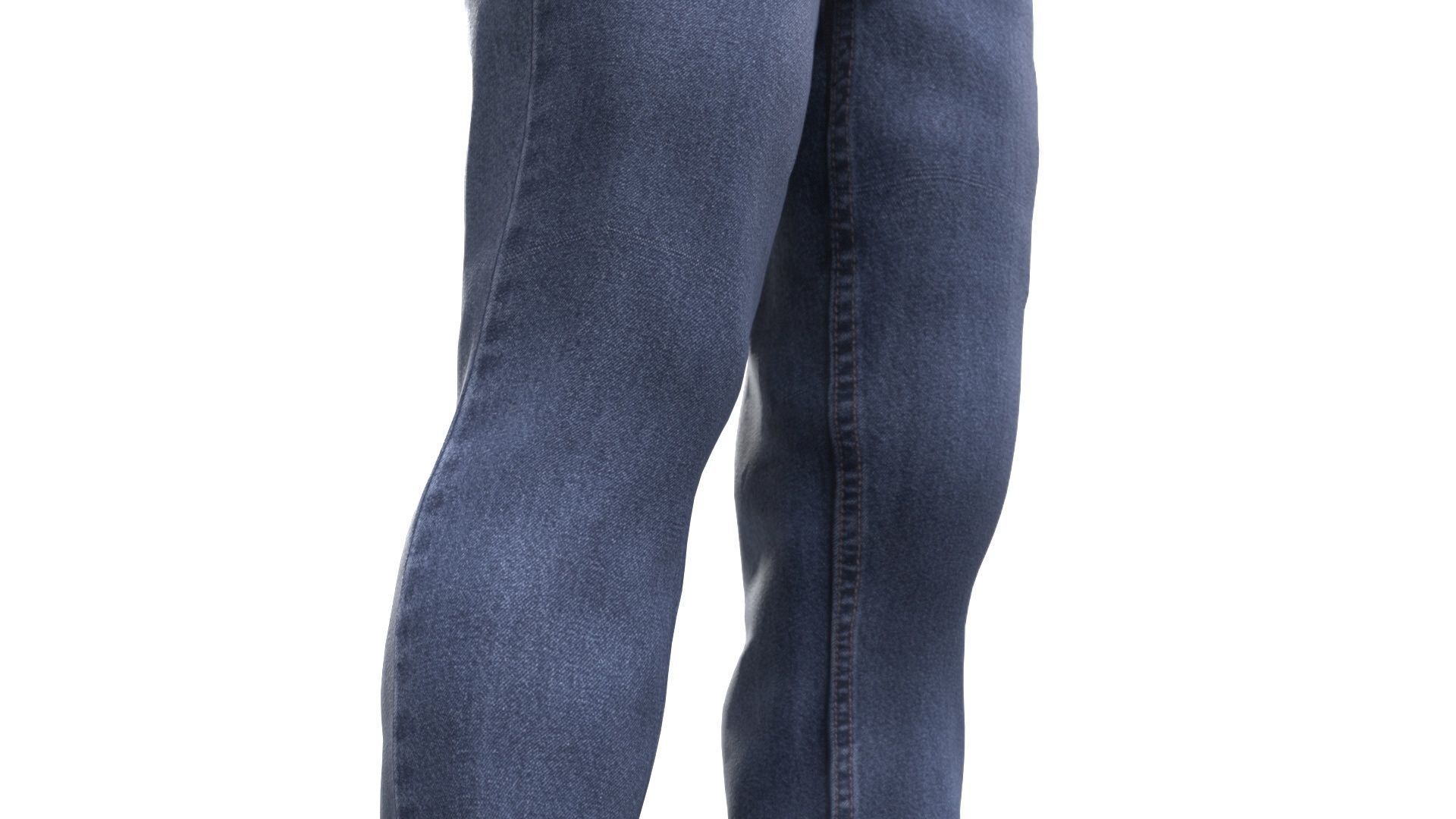 Female Jeans 1 Low-poly 3D model_12