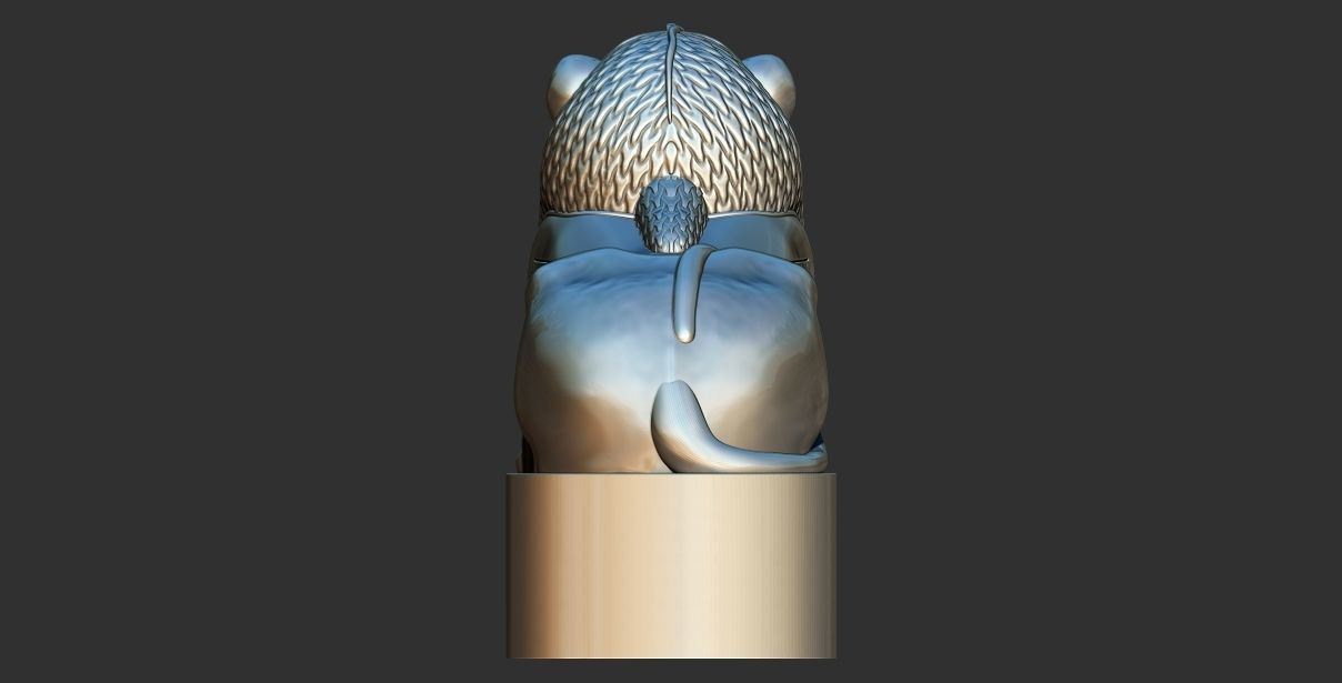 Sphinx of Amenemhat III statue 3d printable model 3D print model_5