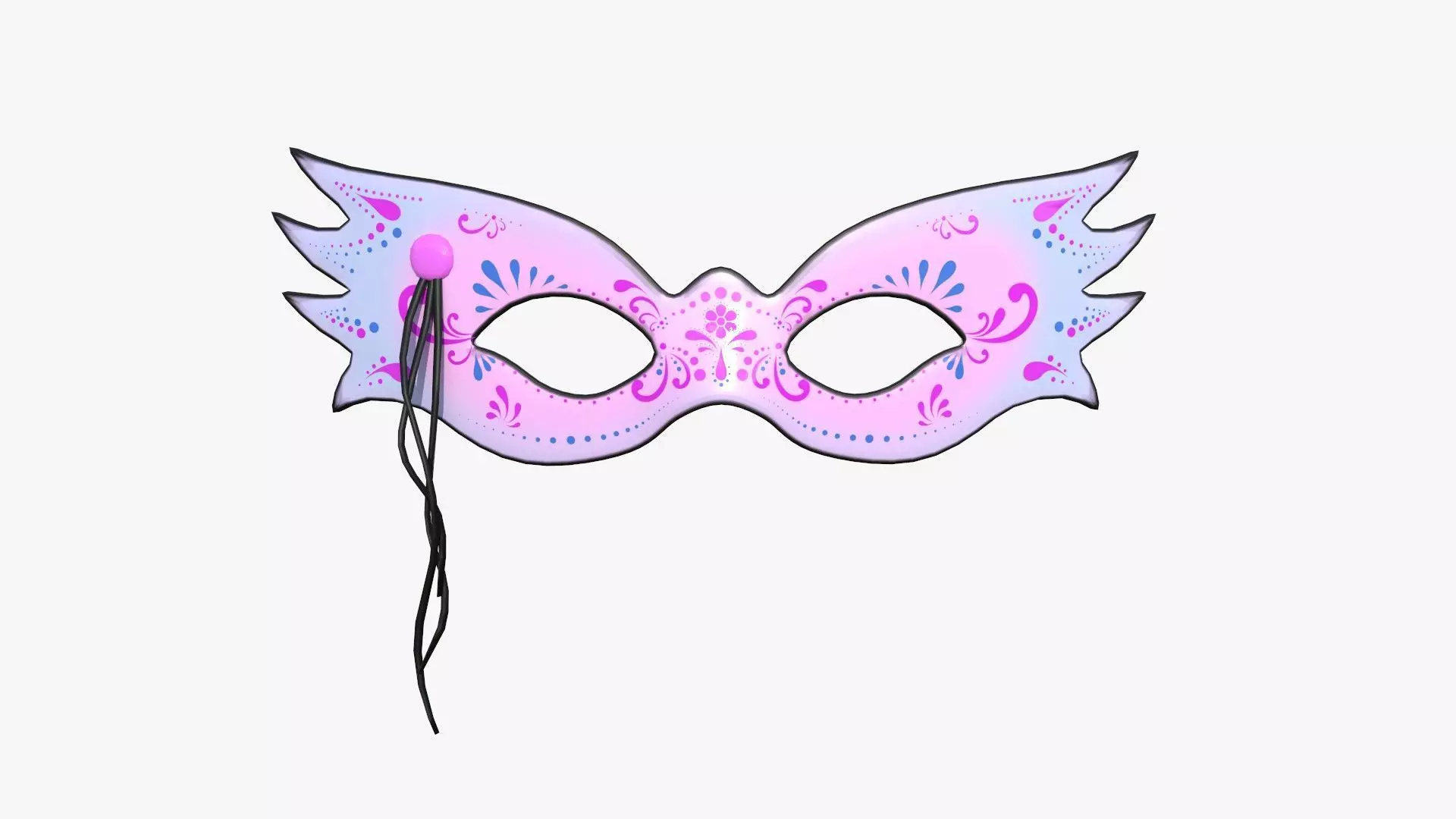 Carnival Mask B13 Cartoon - Costume Character Design Low-poly 3D model