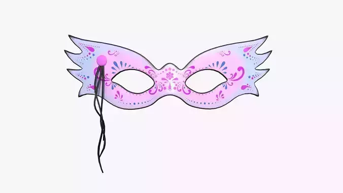 Carnival Mask B13 Cartoon - Costume Character Design Low-poly 3D model
