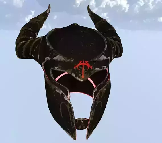 Medieval helmet old 3D model