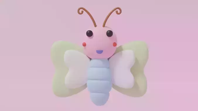 Cartoon Cute Butterfly 3