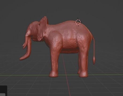  Elephant African PBR texture 3D model_7